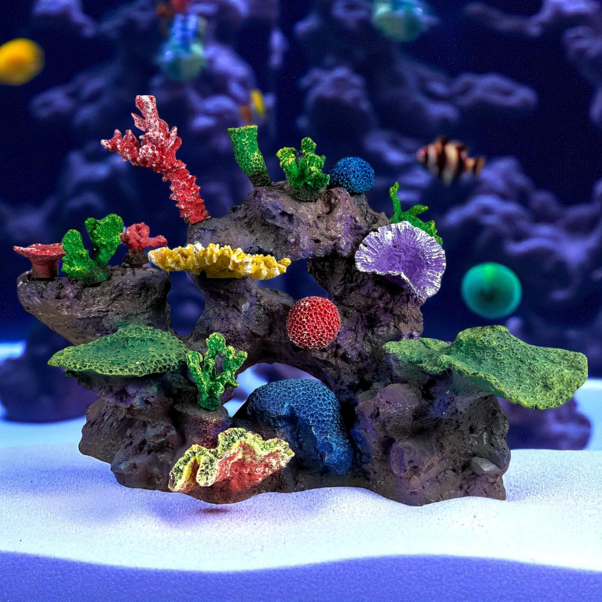fish tank.accessories DM045PNP Medium Coral Reef Aquarium Decoration for Marine Fish Tanks