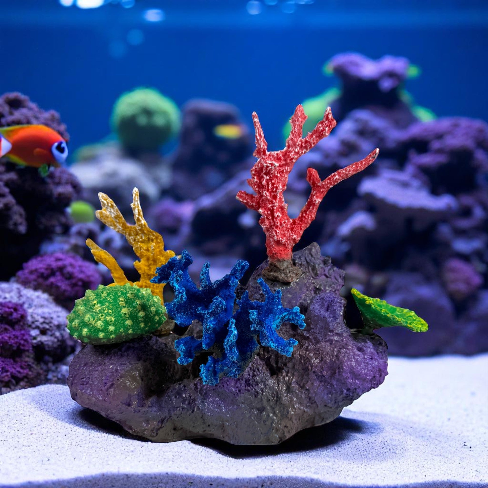 fish only saltwater tank accessories DM012 Small Coral Reef Aquarium Decoration for Salt Water Fish Tanks