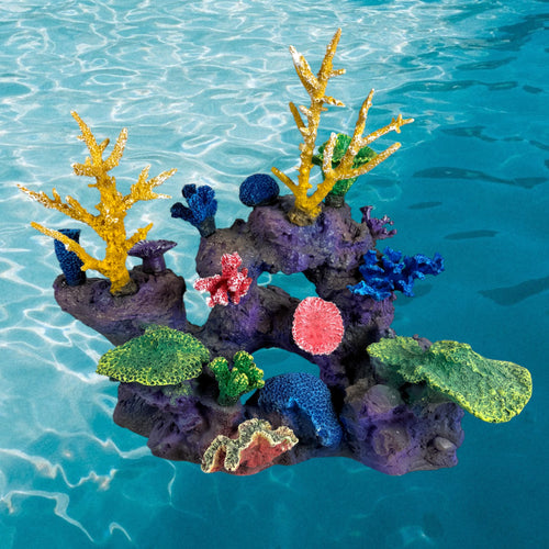 DM048PNP Medium Coral Reef Aquarium Decoration for Marine Fish Tanks