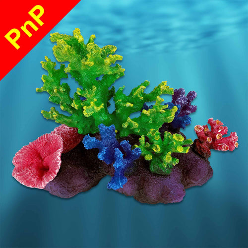 PNP250A Small Fake Coral Reef Aquarium Decoration for Salt Water Fish Tanks