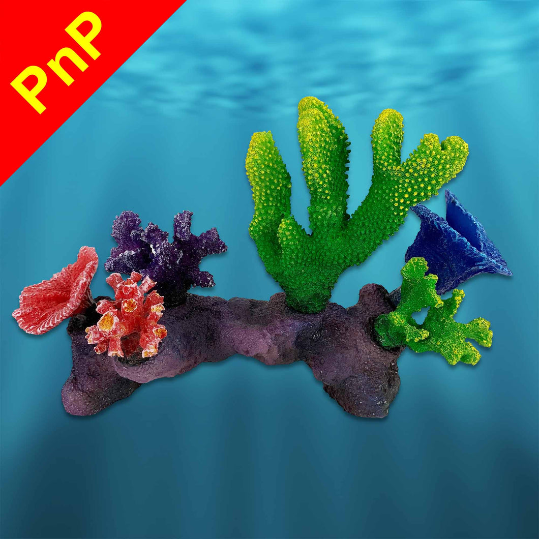 PNP320A Small Fake Coral Reef Aquarium Decoration for Salt Water Fish Tanks