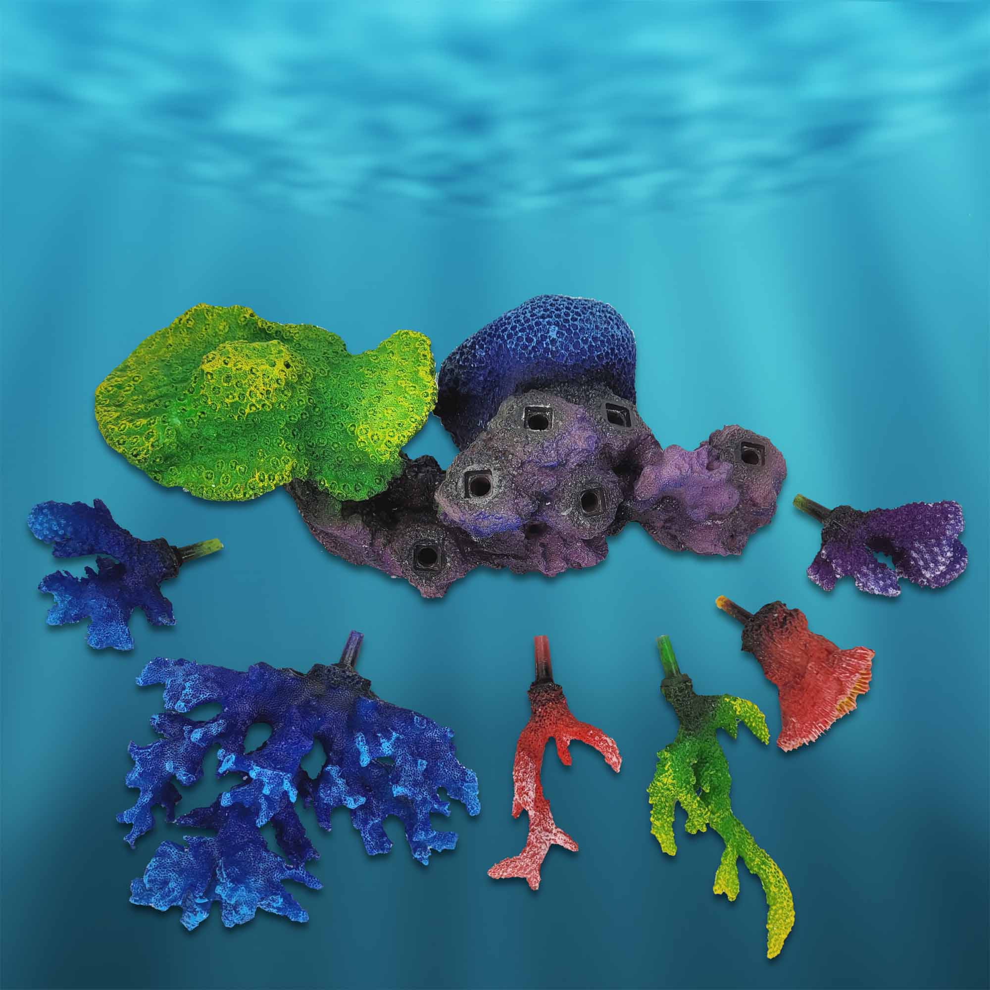 PNP400B Medium Coral Reef Aquarium Decoration for Marine Fish Tanks