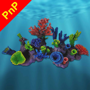 PNP470A Large Artificial Coral Reef Aquarium Decoration for Saltwater Fish Tanks