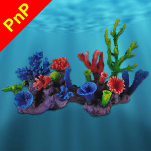 PNP500A Large Artificial Coral Reef Aquarium Decoration for Saltwater Fish Tanks