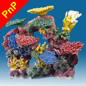 DM034PNP Large Coral Reef Aquarium Decoration for Saltwater Fish Tanks