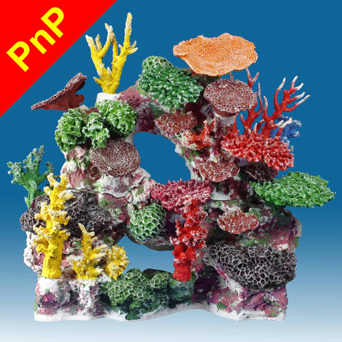 DM037PNP Large Coral Reef Aquarium Decoration for Saltwater Fish Tanks