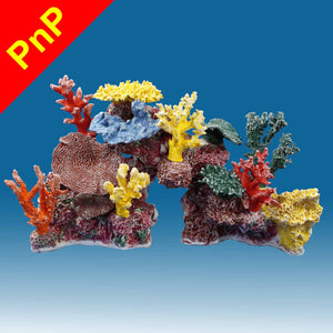 DM045PNP Medium Coral Reef Aquarium Decoration for Marine Fish Tanks