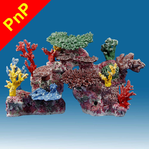 DM046PNP Medium Coral Reef Aquarium Decoration for Marine Fish Tanks
