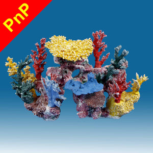 DM047PNP Medium Coral Reef Aquarium Decoration for Marine Fish Tanks