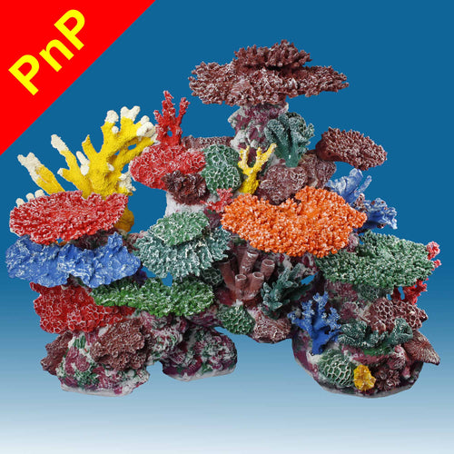 DM061PNP X-Large Fake Coral Reef Tank Decoration for Saltwater Fish Aquariums