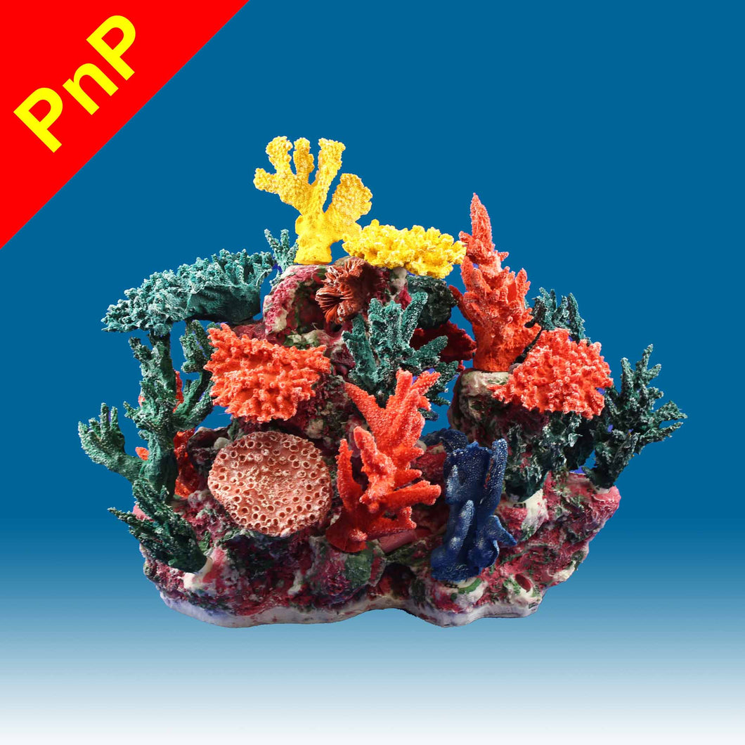 INSTANT REEF® DM065PNP Coral Reef Aquarium Decor for Marine Fish Tanks