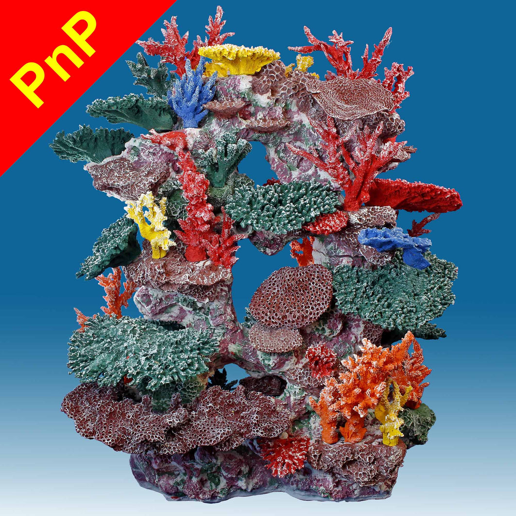 DM067PNP X-Large Tall Coral Reef Fish Tank Decoration for Saltwater Aquariums